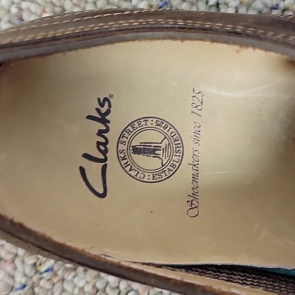 Clarks Men\'s Dark Brown Leather Oxfords Sz 11.5. NWOT Office Business main image 6